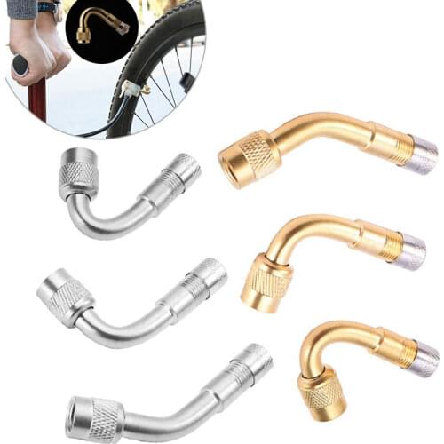 1Pc 45/90/135 Degree Air Tyre Valves for Truck Motorcycle Cycling Accessories Adapter Car Valve Extension Stem Brass High Qualit