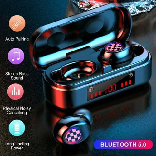 Mini Wireless Dual In-ear Earphones For Mobile Phone Headset Headphones Accessories Waterproof Noise Cancelling Earbuds