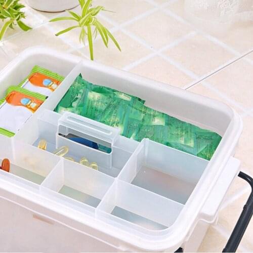 Multi-layer Medicine Boxes Plastic Emergency First Aid Box Home Organizer Holder Medicine Stoeage Family Medical Storage Box