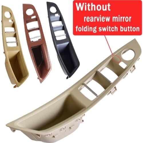 Upgraded Left Driver Side Inner Door Handle Panel Trim Beige Oyster Black For BMW 5 Series F10 F11 F18 520i 523i 525i 528i 535i