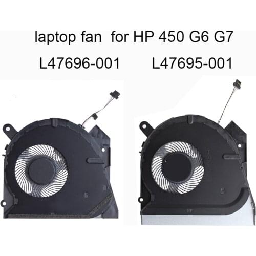 Laptop CPU Cooling Cooler Fan for HP Probook 455R 450 G6 G7 HSN-Q17C HSN-Q16C ZHAN 66 Pro 15 G2 G3 L47695 L47696 001 0FL0A0000H