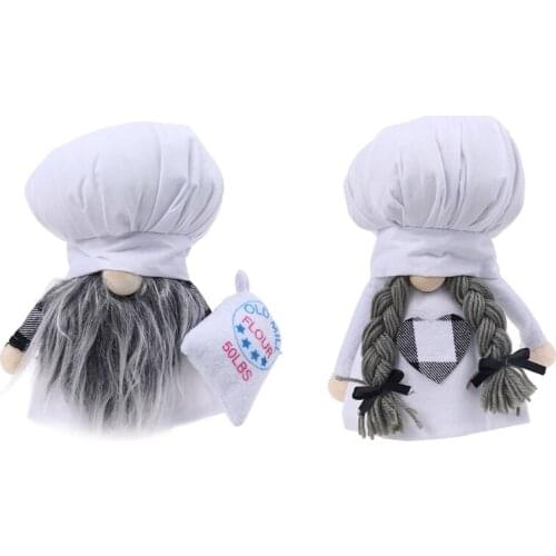 Valentines Day Cooking Tomte Gnome Decorations Kitchen Chef Handmade Plush Doll Swedish Ornaments