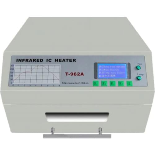 PUHUI T-962A Infrared Solder Led Free Reflow Oven Windowed Drawer IC Heater 300x320mm T962A H