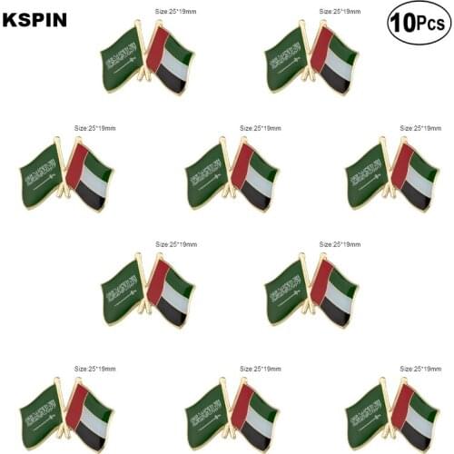 Saudi Arabia & U.A.E. Lapel Pin Flag badge Brooch Pins Badges 10Pcs a Lot