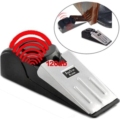120dB Door Stop Alarm Wireless Home Travel Security System Portable Safety Wedge Alertfor home Stopper Alert Security Block