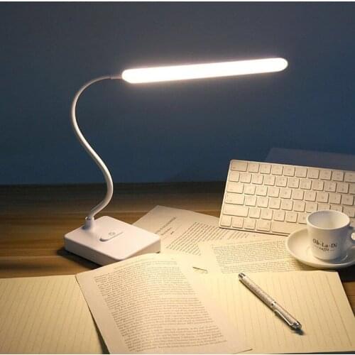Folding USB Rechargeable LED Desk Lamp Dimmable Touch Student Reading Desk Table Lamp Book lights Eye Protection Night Lamp