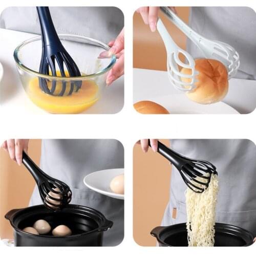Egg Beater Nylon Egg Whisk Manual Hand Food Tongs Egg Stirrer Salad Pasta Mixer Kitchen Baking Kitchen Accessories Cake Tools