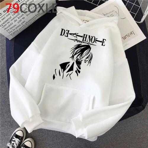 Death Note hoodies women plus size 2021 Korea y2k aesthetic female clothing printed harajuku