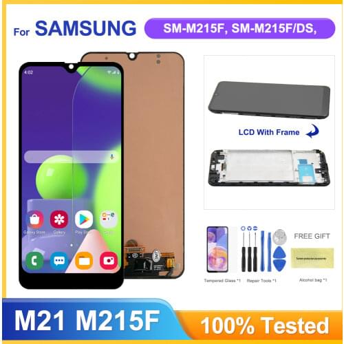 6.4'' M21 Lcd For Samsung Galaxy M21 Lcd Display Touch Screen Digitizer Assembly For Samsung M21 M215F M215F/DS Lcd Screen