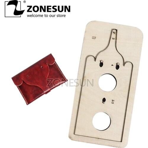 ZONESUN Customized leather cutting die handicraft tool coin purse punch PVC/EVA sheet cutter mold DIY paper laser knife die
