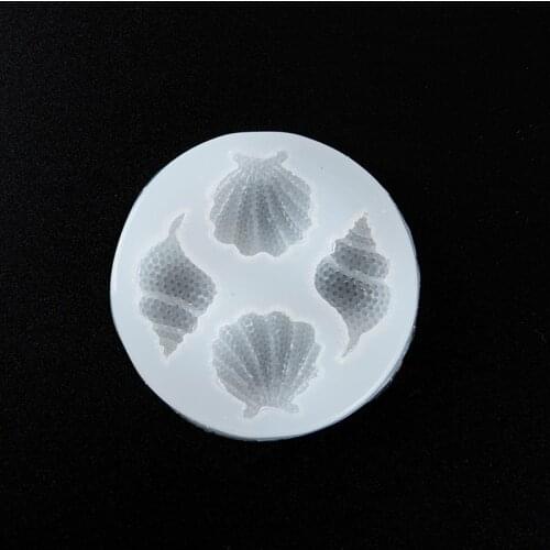 1Pcs DIY Soap Mold Cake Chocolate Kitchen Baking Mold Lovely Shell Starfish Conch Sea Silicone Mold Fondant Cake Decorating Tool