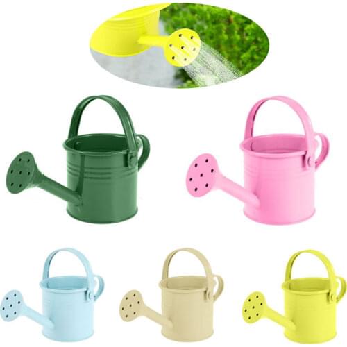 1pc Candy Color Mini Sprinkler Home Garden Indoor Vintage Flower Metal Arrangement Succulent Planting Pot Watering Iron Pott