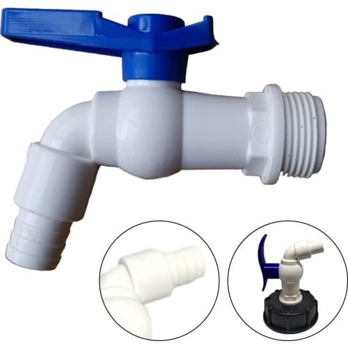 1PC Water Storage Tank/water Butt Outlet Tap - 3/4" BSPM Thread Plastic Wall Mounted Single Holder Single Hole Faucet