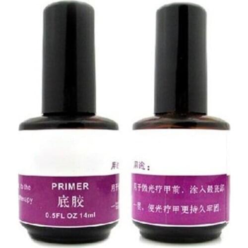 1pc Professional Nail Art Primer 14ml Longer Lasting Base Coat Gel For Acrylic UV Gel Polish Gloss Tips 7.5x2.7CM