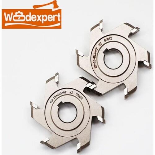 2 Pcs Rough Trimming Cutter Fine Trimming Knife Rough Trimming Knife for KDT Edge Banding Machine 56 X 16mm 69 X 16mm 4T 6T