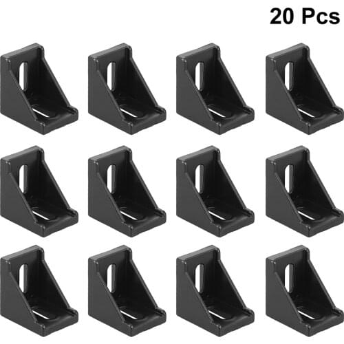 20pcs 3030 2028 90 Degree Angle Fasten Fitting Corner Bracket For Building Frame Structures CNC Routers Connection 3D Printers