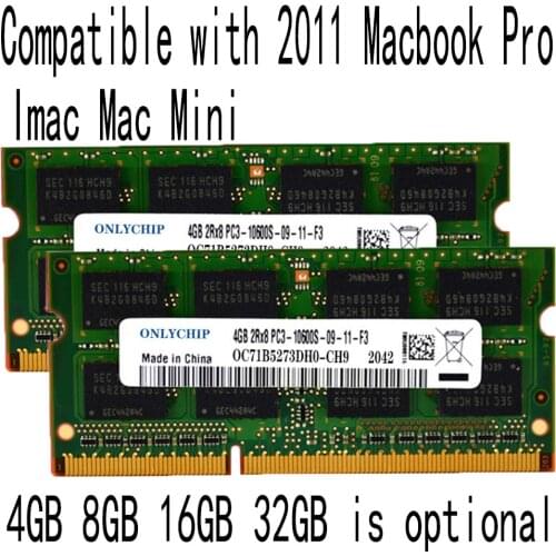 2011 Apple Mac mini IMAC macbook pro memory ram 8GB 4GB 16GB DDR3 1333