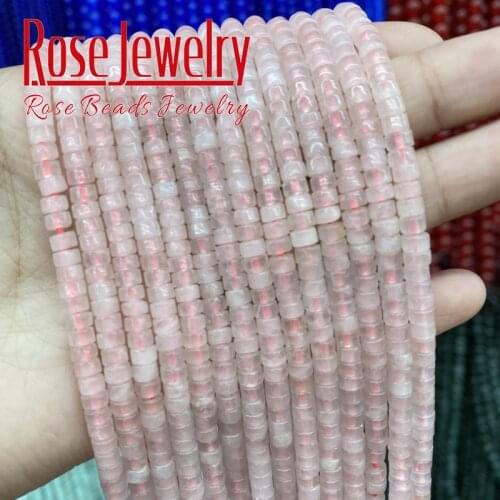 2x4mm (150-160PCS) Natural Pink Quartz Beads Gems Stone Round Loose Bead For DIY Power Energy Healing Earring Bracelet Making