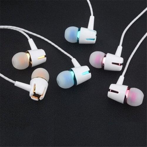 3.5mm In-ear Wired Earphones with Mic Control Mobile Replacement Generic Earbuds Headsets for iPhone HTC Samsung Xiaomi