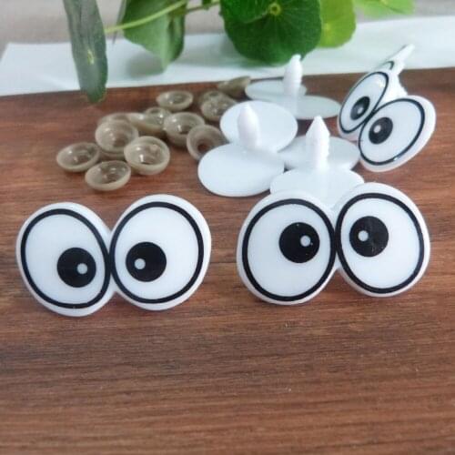 40x25mm animal eyes plastic safety toy eyes & soft washer for kids diy plush doll bear accessories--20pcs--50pcs--100pcs option
