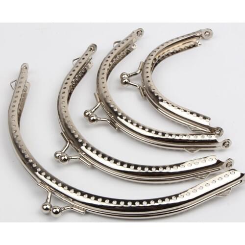 5pcs/lot Metal Purse Frame Making Kiss Clasp Lock for Clutch Bag Accessories DIY Coin Purse Frame Swing Tools 4 Sizes