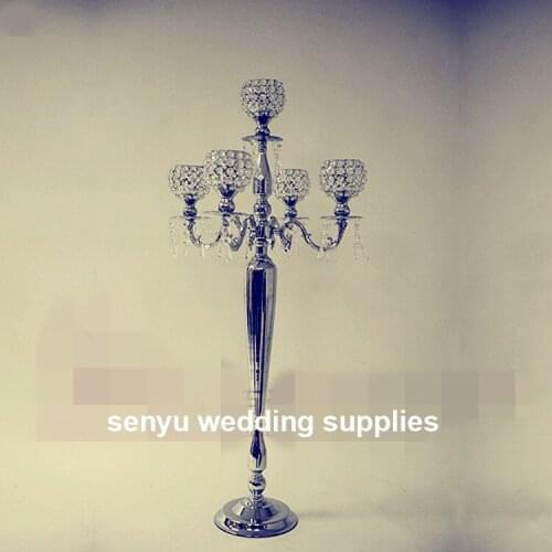 8pcs )New decoration table top chandelier centerpieces for weddings candelabra for ecent decor senyu0547