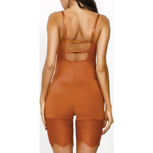 80% Hot Sales!!! Women Ladies Sexy Mesh Lace Jumpsuit Strappy Sleeveless Short Bodycon Playsuit