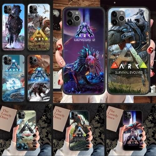 ARK Survival Evolved Game Phone Case Cover Hull For iphone 5 5s se 2 6 6s 7 8 12 mini plus X XS XR 11 PRO MAX black silicone