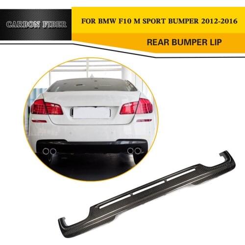 Carbon Fiber Rear Lip Diffuser For BMW F10 M Sport Bumper Sedan Only 2011-2014