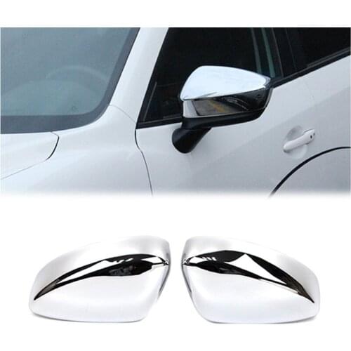 For Mazda CX-5 CX5 2017 2018 2019 Rearview Side Wing Mirror Cover Chrome Molding ABS Exterior Trim Car Styling Accessories 2pcs
