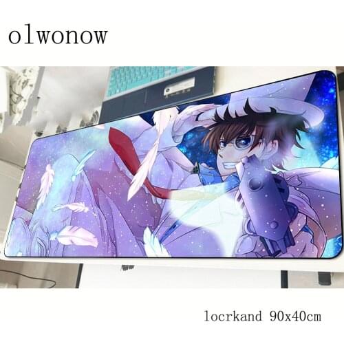 Detective Conan mousepad 90x40cm Adorable gaming mouse pad gamer mat best game computer desk padmouse keyboard large play mats