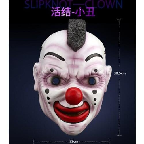 1:1 Scale Wearable Slipknot Clown Shawn Crahan Resin Mask Halloween Cosplay Props Gift New Mask