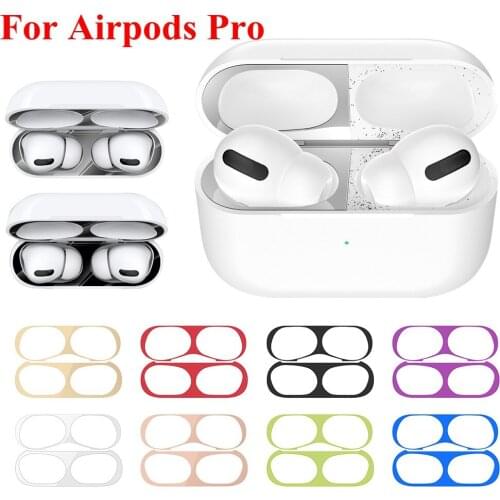 Metal Dust Guard for Apple AirPods Pro Case Cover Accessories Protection Sticker Skin Protecting for airpods 2 1 pro stickers