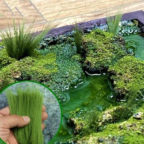 10cm Grass Model Grass Powder Sand HO Train Sand Table Diy Handmade Materials Miniature Landscape Props Dollhouse Accessories