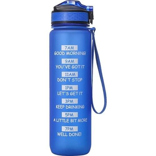 Motivational Fitness Sports Tritan Water Bottle BPA Free Leak Proof Water Jug for Gym Office Home Outdoor Sports