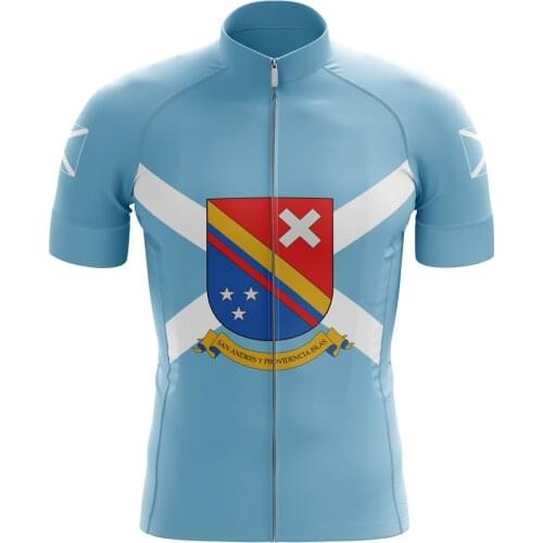 New for Columbia Mens Blue Cycling Jersey Banner Pattern Maillot Ciclismo Quick Dry Short Sleeve Bike Shirt