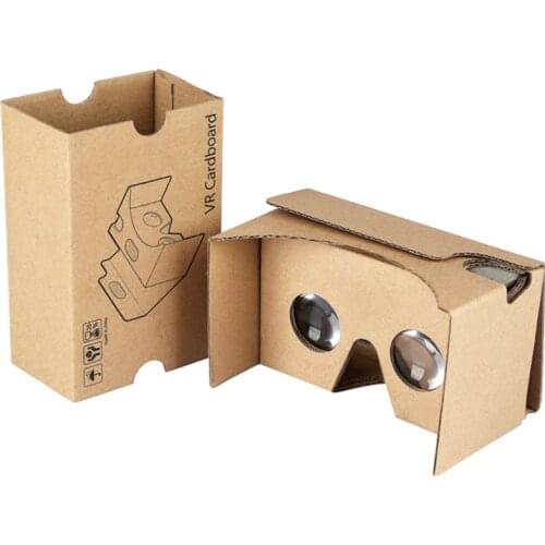 High quality DIY Magnet Cardboard Virtual Reality VR Mobile Phone 3D Viewing Glasses For 5.0" Screen VR 3D Glasses