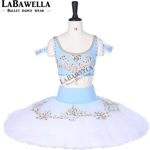 Adult La Bayadere Professional Ballet Tutu Blue White Le Corsaire Performance Ballet Stage Costume Dress custom madeBT9251