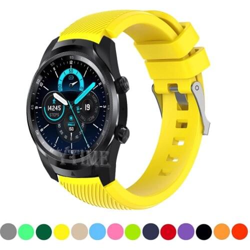 Silicone Strap For Ticwatch Pro 3 E2 S2 E 2 Gps 4g/lte Gtx 2021 2020 2019 Bracelet Watchband 22mm Correa Tic Watch pro2021