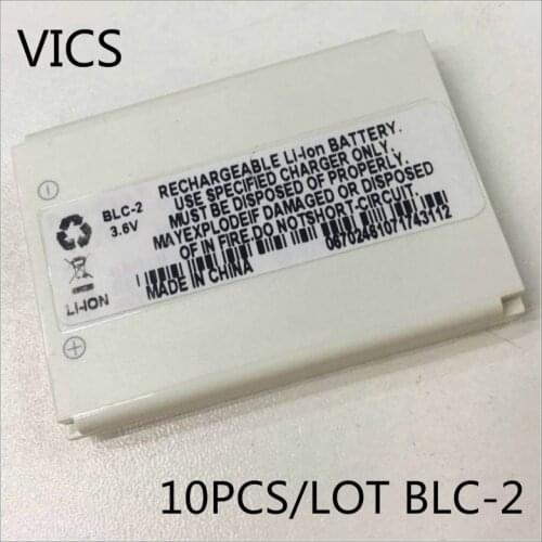10PCS/LOT BLC-2 Phone Replacement Battery for Nokia 3310 3330 3315 3350 3510 6650 6800 3550 3410 3510 5510 battery BLC2 BLC 2