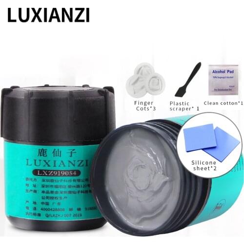 LUXIANZI Thermal Silicone Grease Paste For PCB Graphics Card Computer Phone Repair Tools CPU Heat Sink Cooling With Scraper