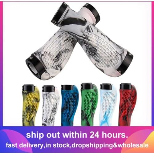 MTB Bike Grips Anti-Skid Ergonomic Bicycle Grips Bike Bar ends Handlebars Lockable Push On Cycling Grips Bicycle Accessories
