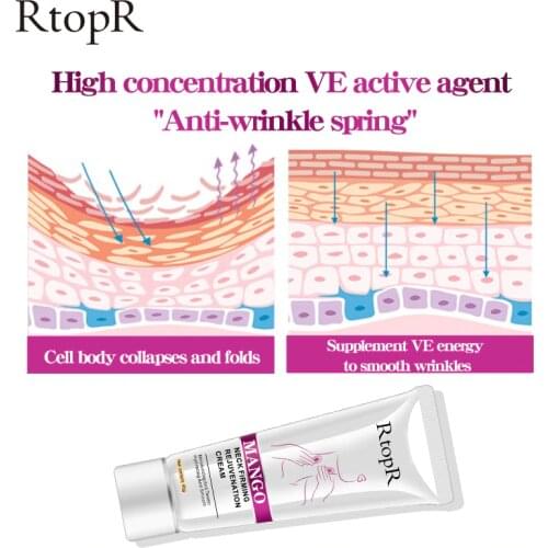 RtopR Neck Firming Rejuvenation Cream Anti-wrinkle Firming Skin Whitening Moisturizing Neck Serum Beauty Neck Care skin cream