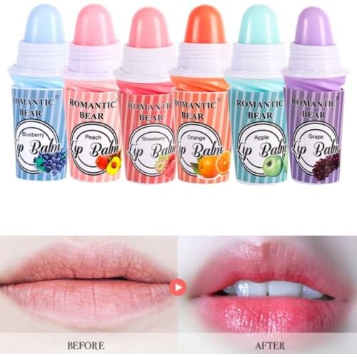 Fruity Lip Balm Moistourizing Hydrating Lips Care Elastic Plump Oil Prevents Dryness Anti-cracking Plant Essences Lipstick 1PC