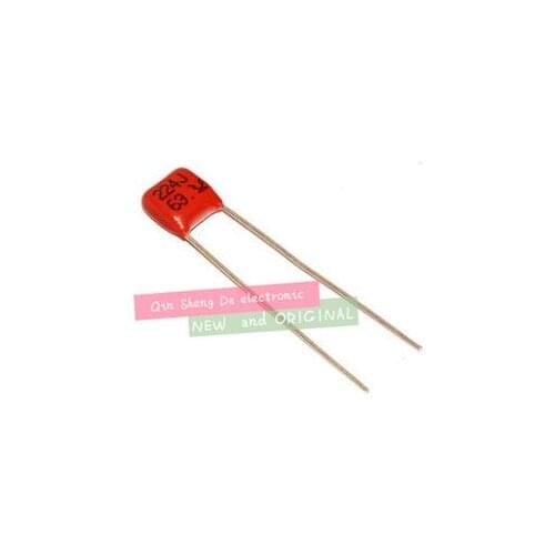 1000pcs/lot CBB capacitor 63V 224 0.22UF P=5MM 220NF new