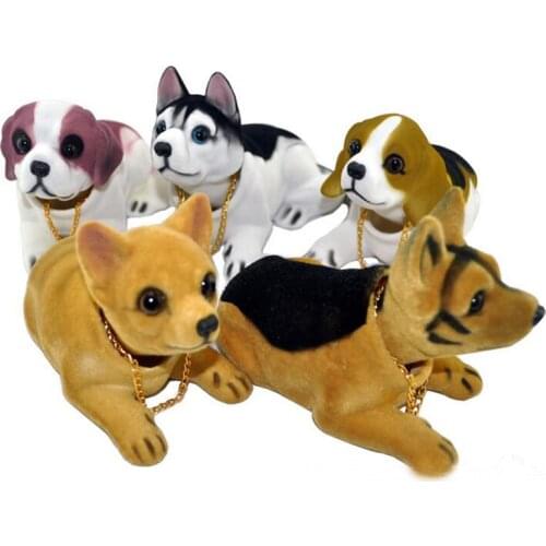 2019 Hot Sale Car Ornament Shaking Dog Nodding Doll Car Dashboard Interior Decoration Accessories Shaking Head Dog Auto products