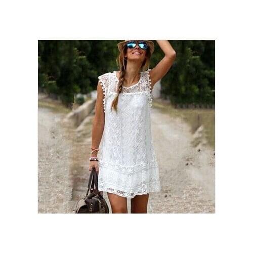 2021 Speed Sell Through The New European And American White Lace Elegant Dress WJ296 Vestidos
