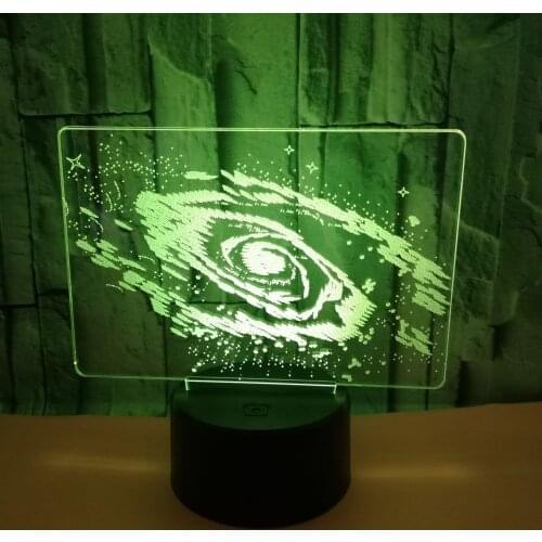 3D LED Night Light Abstract Universe The Milky Way Fixed Star with 7 Colors Light for Home Decoration Lamp Cosmos Amazing