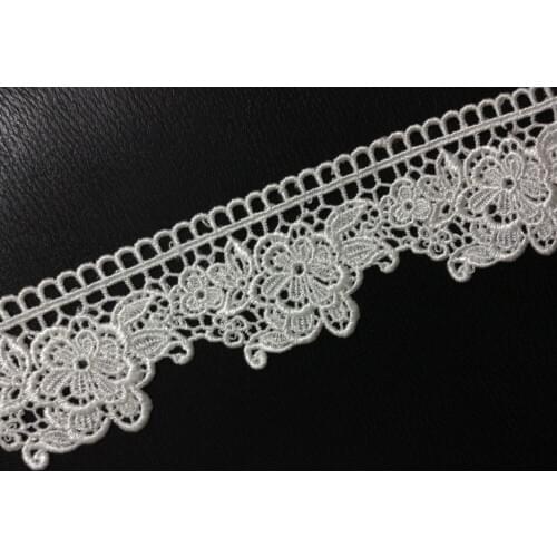 5.5cm high quality water soluble exquisite flower embroidery lace,skirt lace trim,DIY accessories,XERY14319G