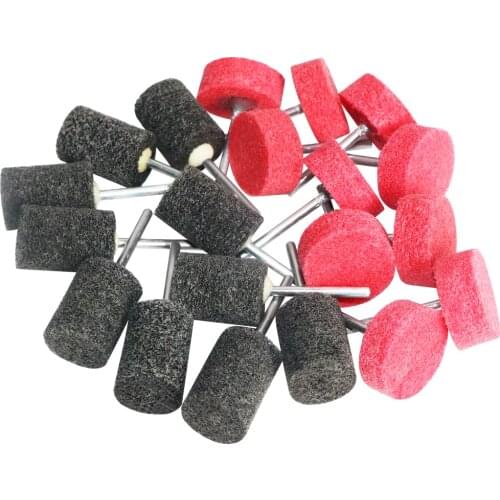 10pc Nylon Fibre Abrasive Wheels Point Non-woven Polishing Gridning Head 3mm Shank for Rotay tools